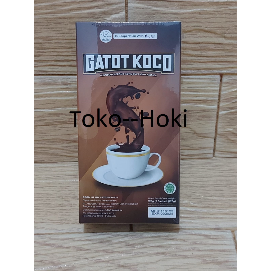 

Kopi Gatot Koco 1 Box isi 5 Sachet By Dr. Hen