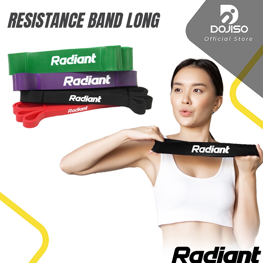 Karet Resistensi Panjang Elastis Resistance Band Long Pilates Olahraga Yoga Gym Resistance Band Long