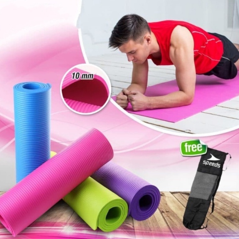 BISA COD Matras Yoga Anti Slip Yogamat Matras FitnessMatras Senam Matras Olahraga Anti Slip Tebal 5m
