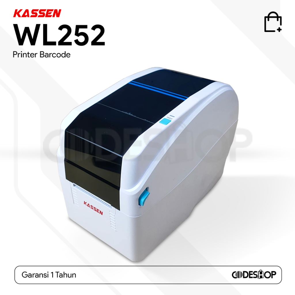 

Printer Cetak Label Gelang Kassen WL252 Stiker Wristband Direct Thermal Transfer USB