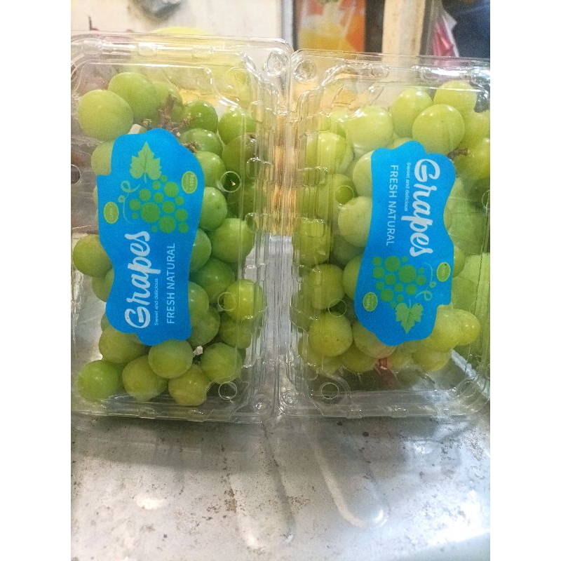 

Anggur Hijau Shine Muscat Manis/ Pack 500g