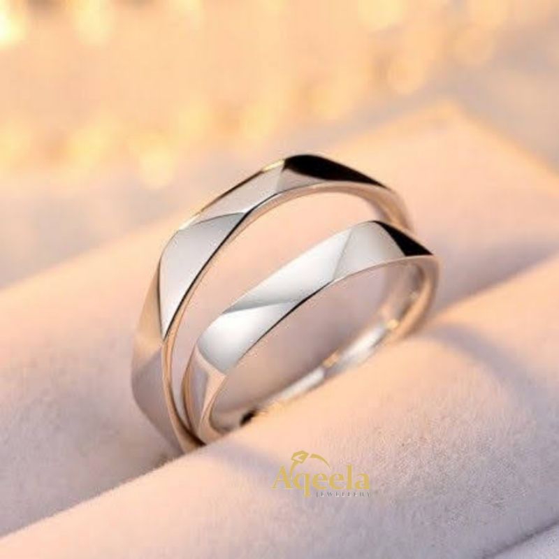 Cincin Couple Cincin Lamaran Tunangan Nikah Emas Perak Palladium