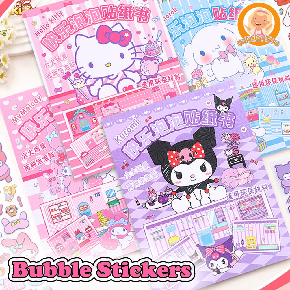 

Diskon sekarang Buku Sticker Lucu Jumbo Bubble 3D Sticker Book Viral Quiet Book Kuromi My Melody Hello Kitty Cinnamoroll