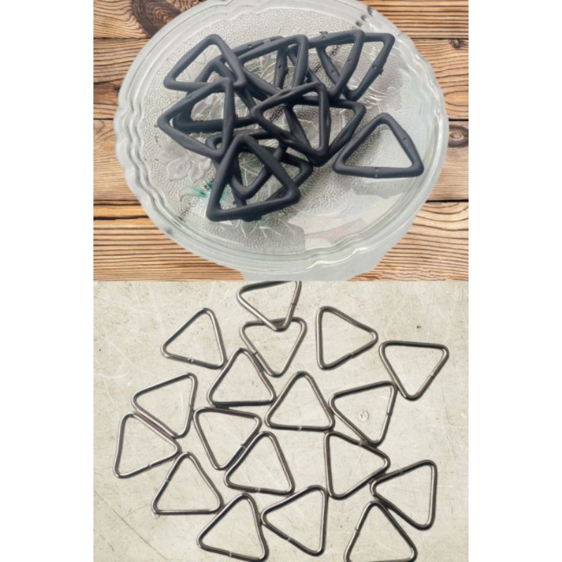 Ring Segitiga Besi/Plastik 3 Cm Untuk Tas Atau Sandal