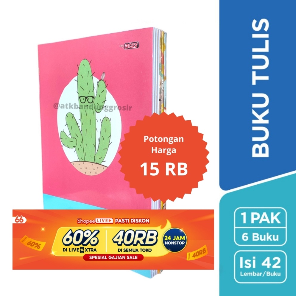 

Ekslusif disini Buku Tulis Boxy Big Boss 42 Lembar 1 Pak 6 Buku Ukuran B5 Buku Panjang Pak