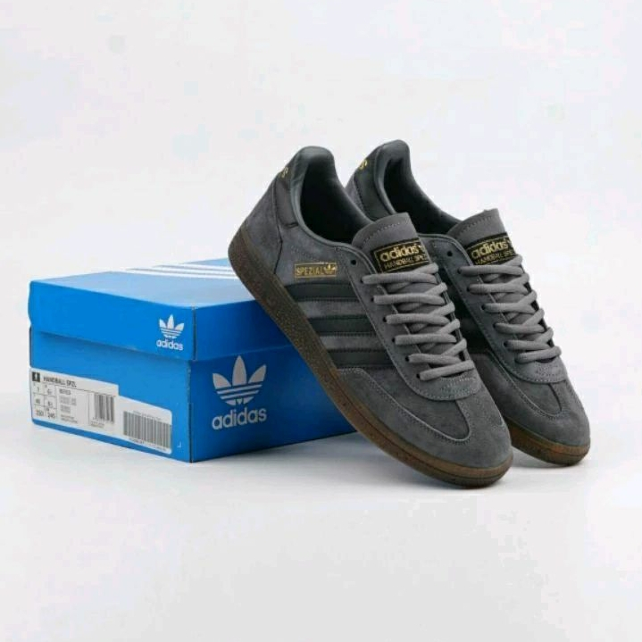 Sepatu Adidas Handball Spezial Grey black Gum