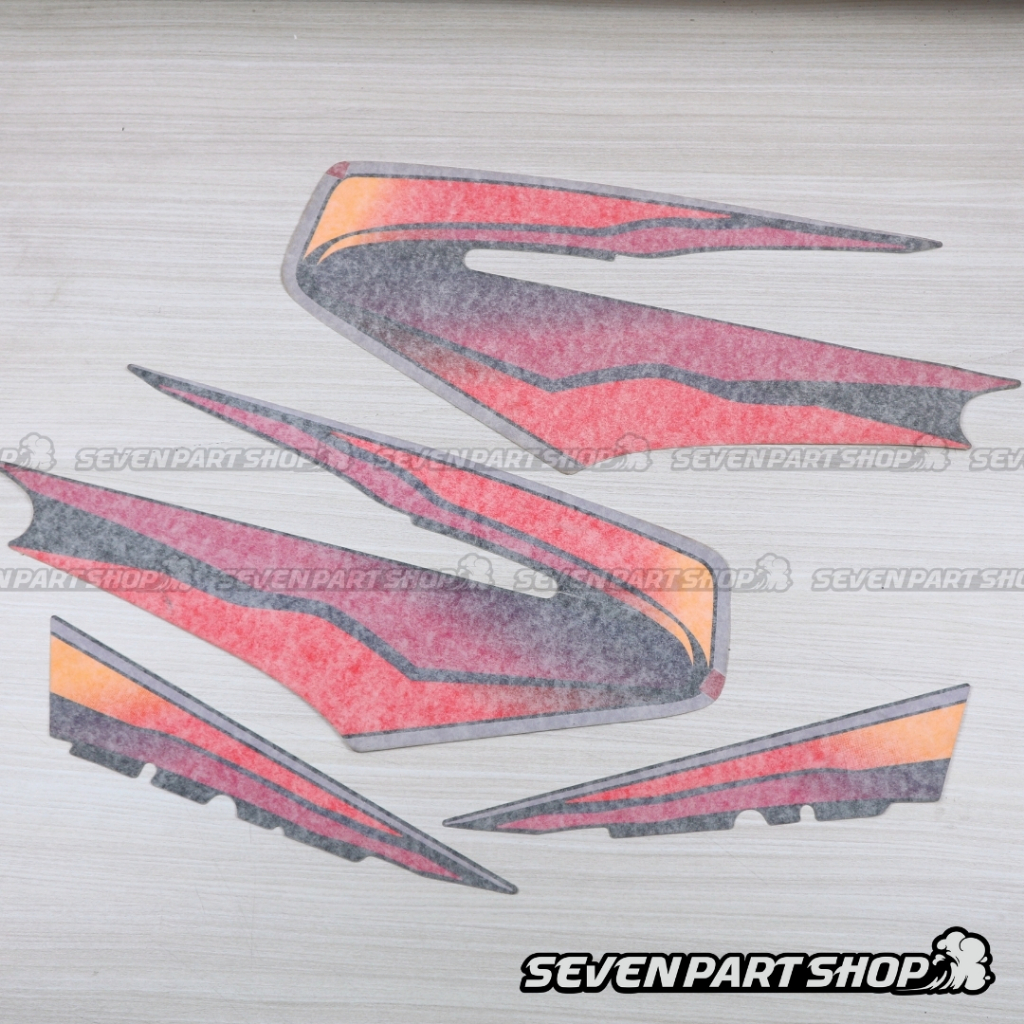 STRIPING STICKER HITAM ORANGE 1998 1999 SET RX KING RXKING MASTER ORI ORIGINAL YGP LOSTPACK