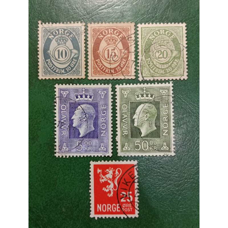 

Prangko Norwegia 7 Pcs Campur USED