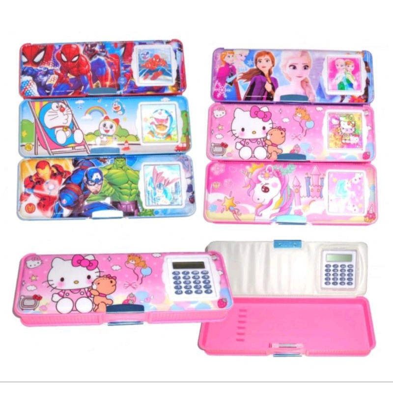 

[AJS] Tempat Pensil Magnet Kalkulator 2 Sisi/Perlengkapan Sekolah