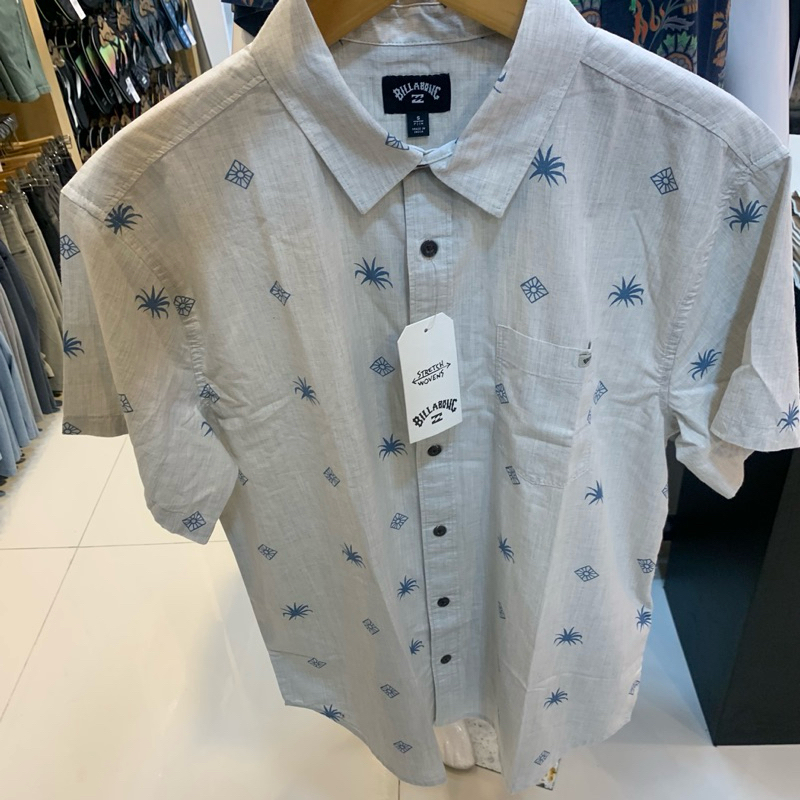 Kemeja Pria Billabong Original Sundays Mini Cream New