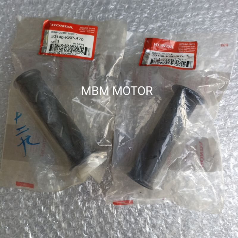 PIPA SELONGSONG GAS HANDGRIP GRIP HANDFAT KANAN KIRI HONDA MEGAPRO NEW FI MONO SHOCK MONOSHOCK ORI A
