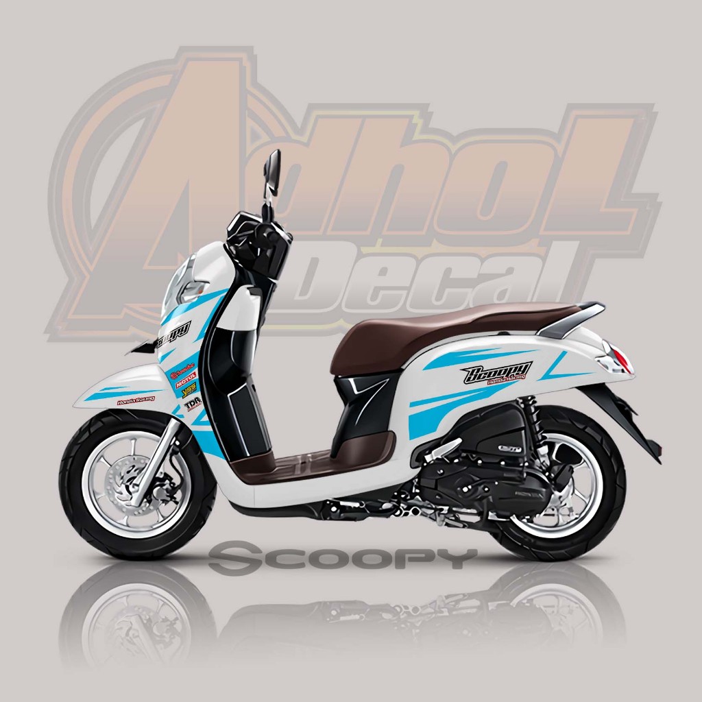 STICKER STRIPING VARIASI SCOOPY | STRIPING HONDA SCOOPY 2017 2018 2019 2020 SIMPLE MOTIF 022