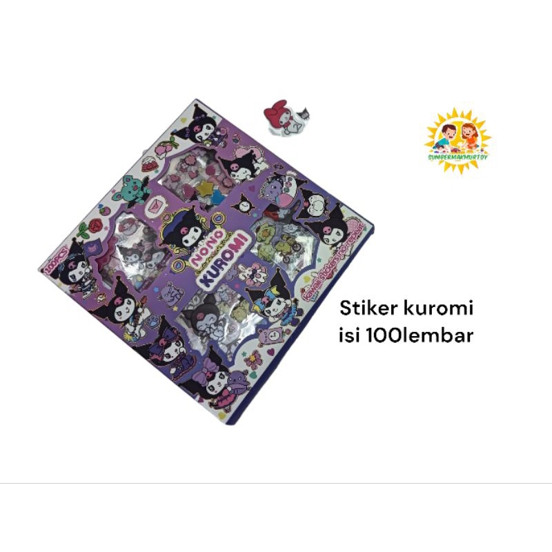 

sticker kuromi isi 100 lembar STIKER TEMPEL ISI 100 LEMBAR