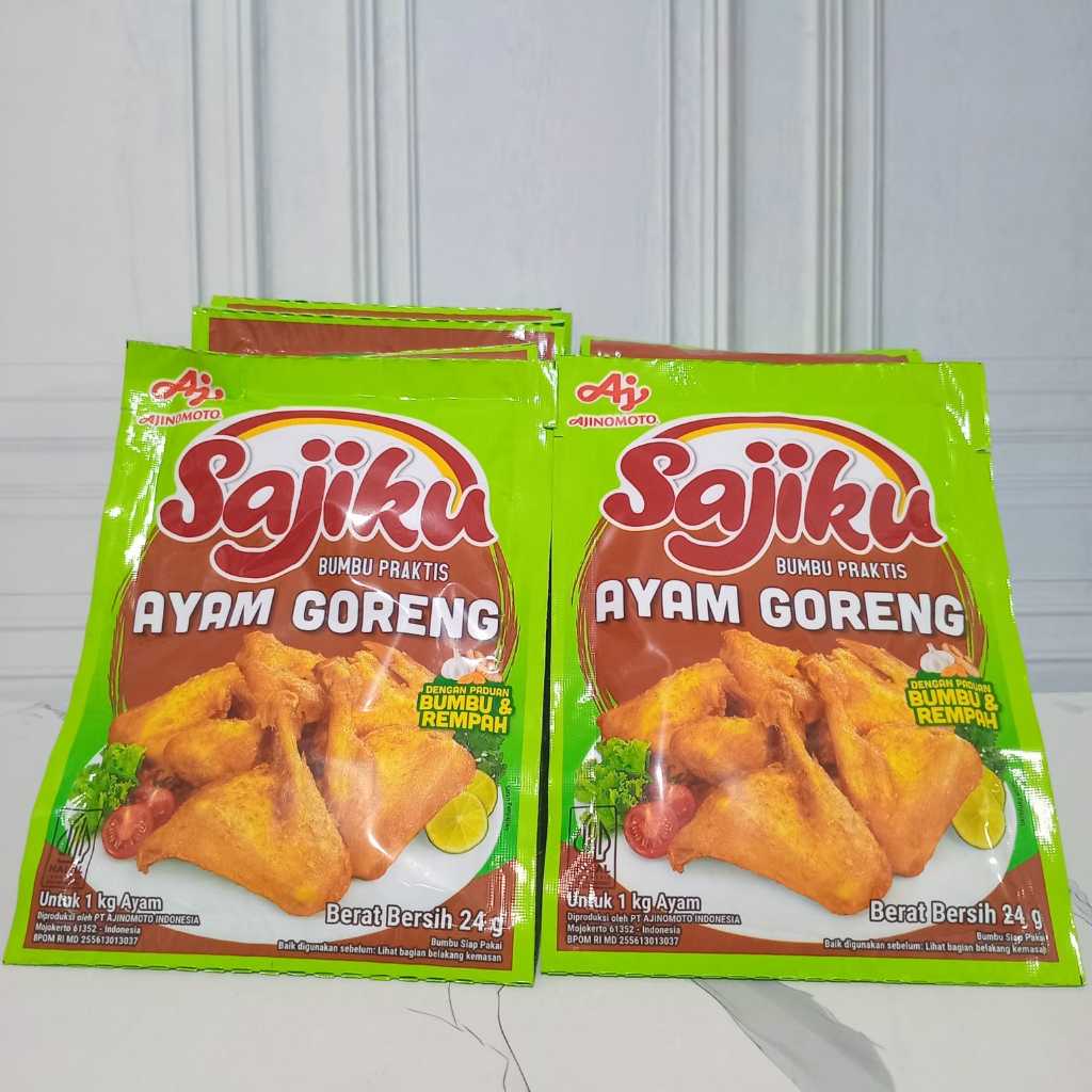 

Sajiku Bumbu Praktis Ayam Goreng 24gr ( PAKET ISI 3 )