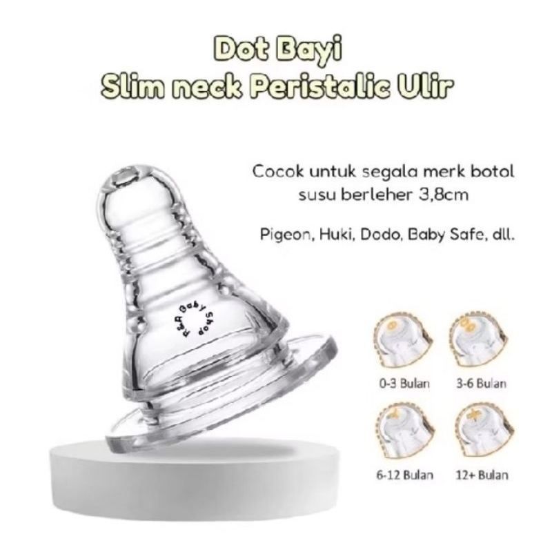 Dot Nippel Peristaltic ulir Lusty Bunny/Pentil Ulir/Dot Botol Susu