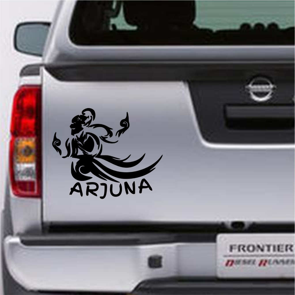 CUTTING STICKER MOBIL WAYANG ARJUNA STIKER BAGASI MOBIL KEREN BERKUALITAS