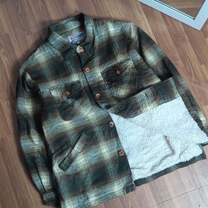 Flannel Veterano Wool Sherpa Jungle Strom