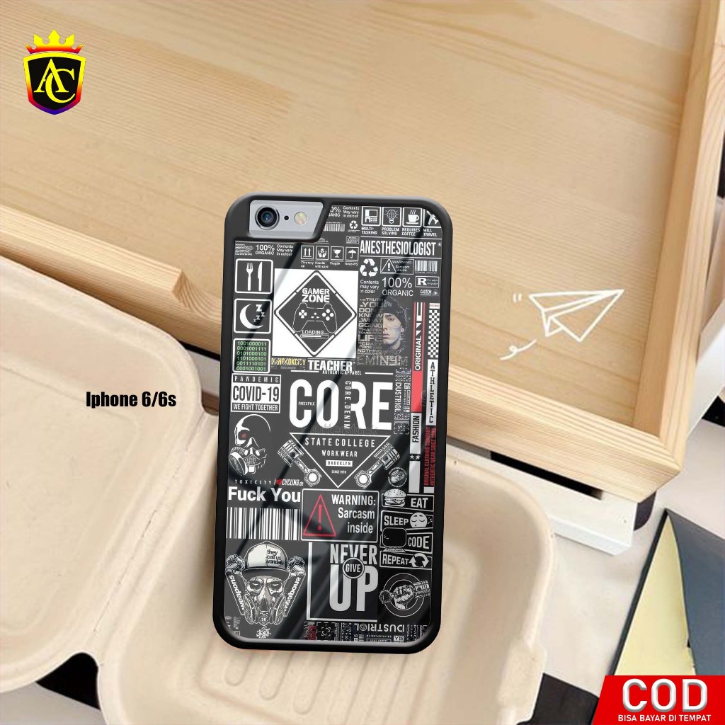 Case Iphone 6/6s [ Stiker ] Aneka casing, case, kondom hp, custom case,  case aesthetic case murah, 