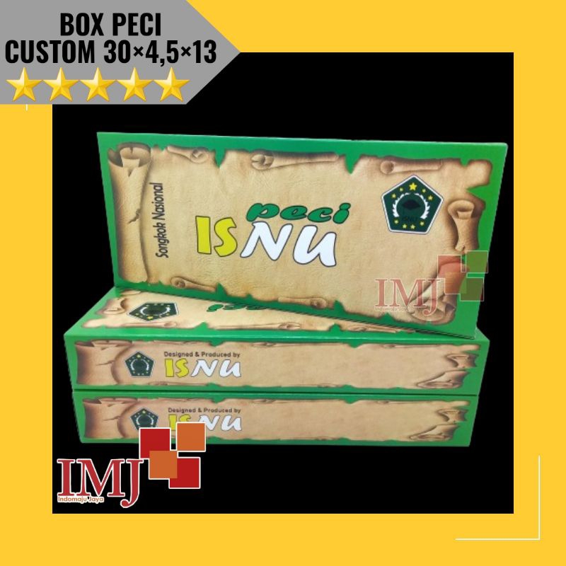 

BOX PECI CUSTOM DESAIN 30×4,5×13 KARDUS SONGKOK CUSTOM 30x4,5x13