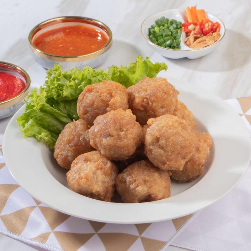 

Bakwan Goreng Bakwan Sowan (Bakso Goreng) (Ayam Udang) Halal, Tanpa MSG, Pengawet, Pengenyal, Pewarna dan bahan kimia lain
