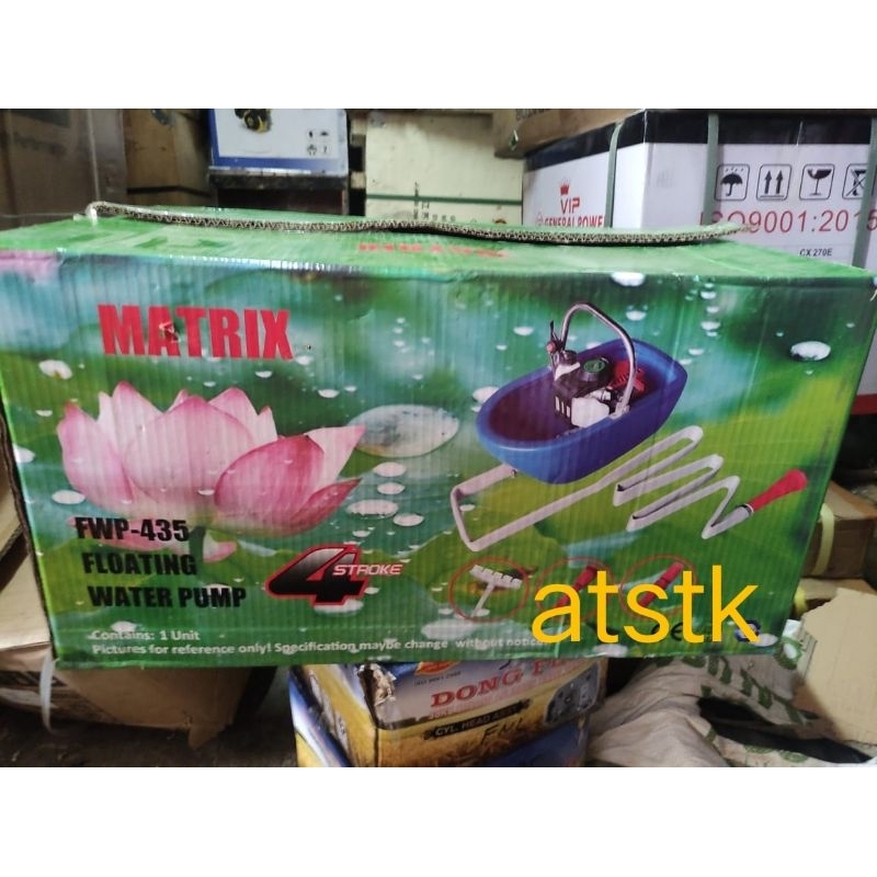 mesin floating pump fwp435 matrix 4tak pompa air semprot bawang