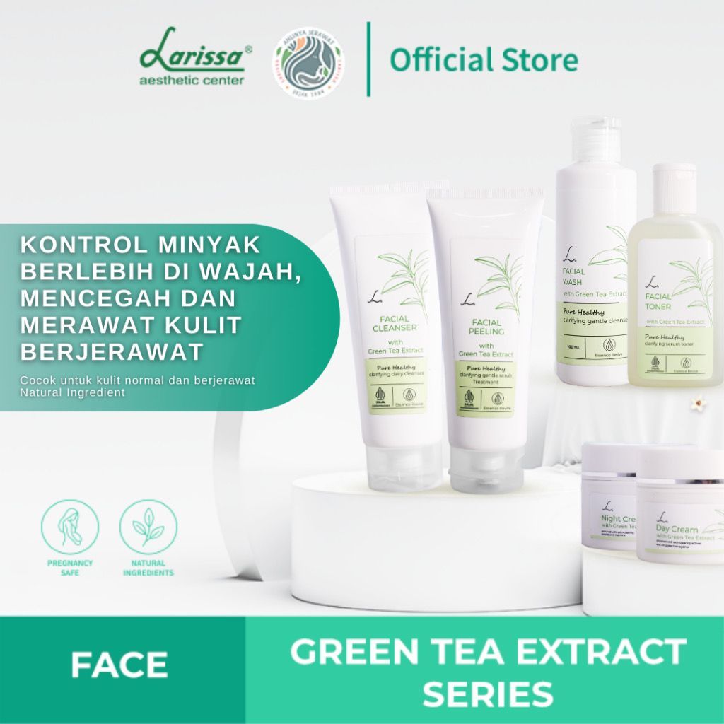 PAKET GREEN TEA EXTRACT ACNE SERIES LARISSA