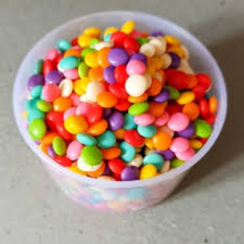 

choco chip rainbow merk jitu 250 gr dekorasi kue