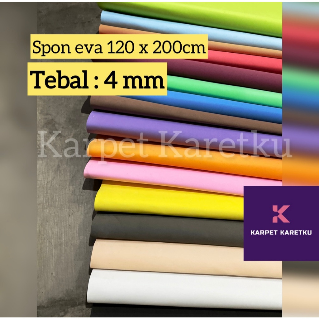 Spon Eva POLOS // Busa Ati 4mm (120x200 cm) // Eva Foam Polos