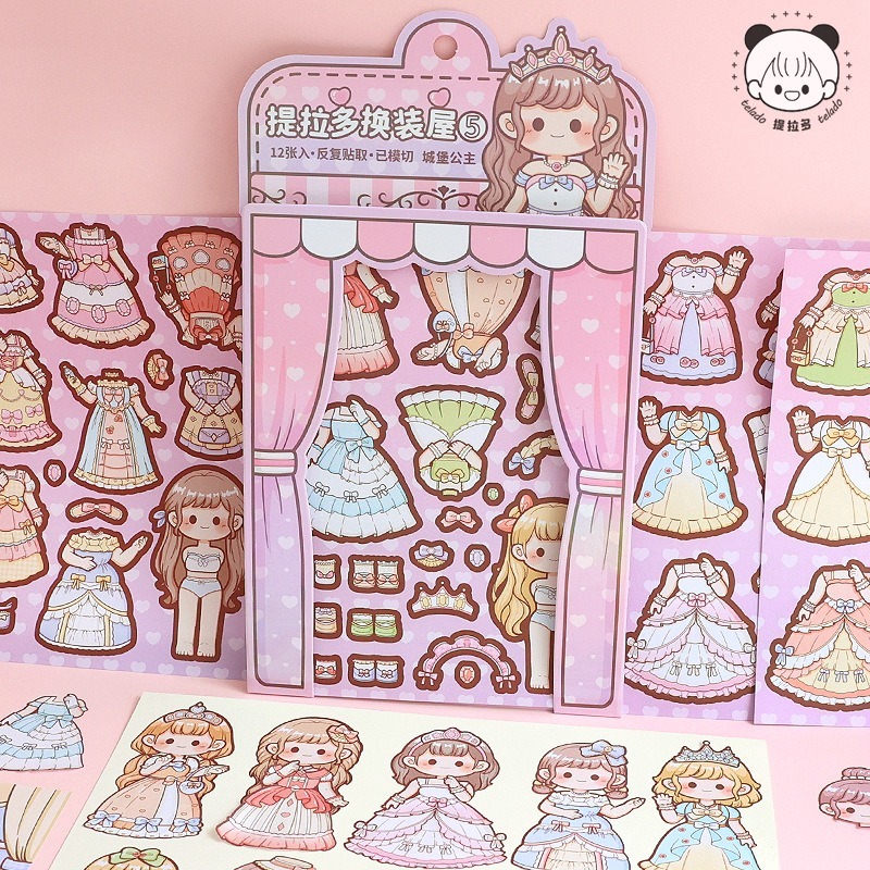 

[Artopia] Dress Up Game Change Room MSTZ Sticker Stiker Mainan Anak Perempuan Bongkar Pasang Wardrobe Lemari
