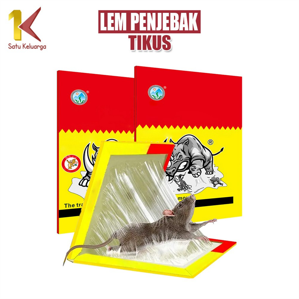 Satu Keluarga Lem Tikus Papan Perangkap Tikus Super Lengket C1076 Glue Board Mouse Rat Trap Lem Pera