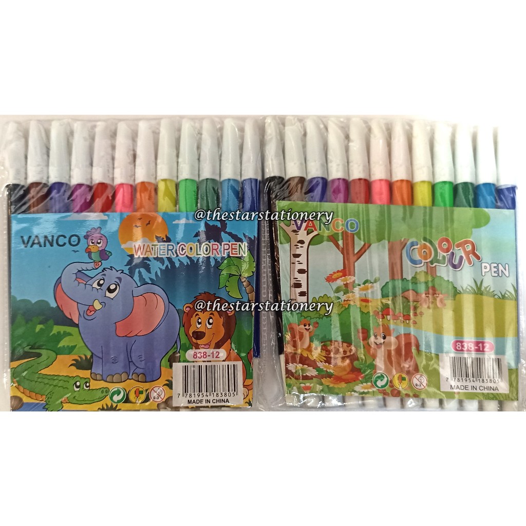 

(1 Set isi 12 Warna) GROSIR Spidol Warna Vanco 838 / Spidol Vanco 12 Warna / Spidol Warna Warni