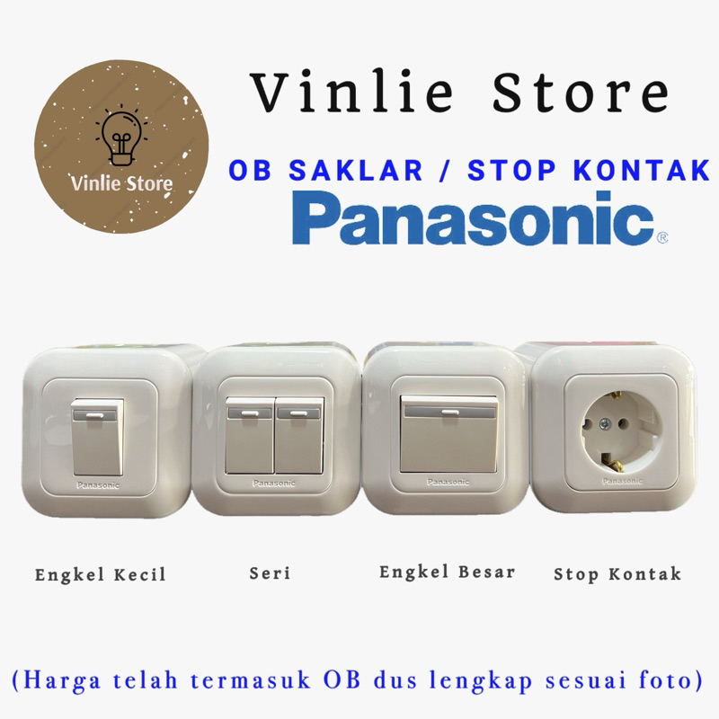 SAKLAR STOP KONTAK OB PANASONIC SAKLAR KECIL / BESAR OUTBOW