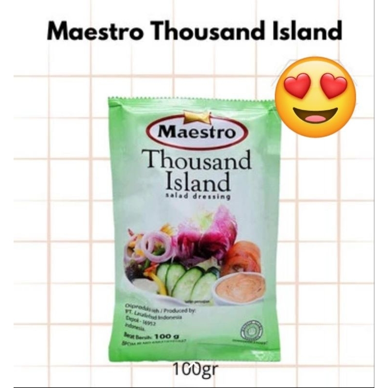 

Maestro Mayonaise Thousand Island 100g