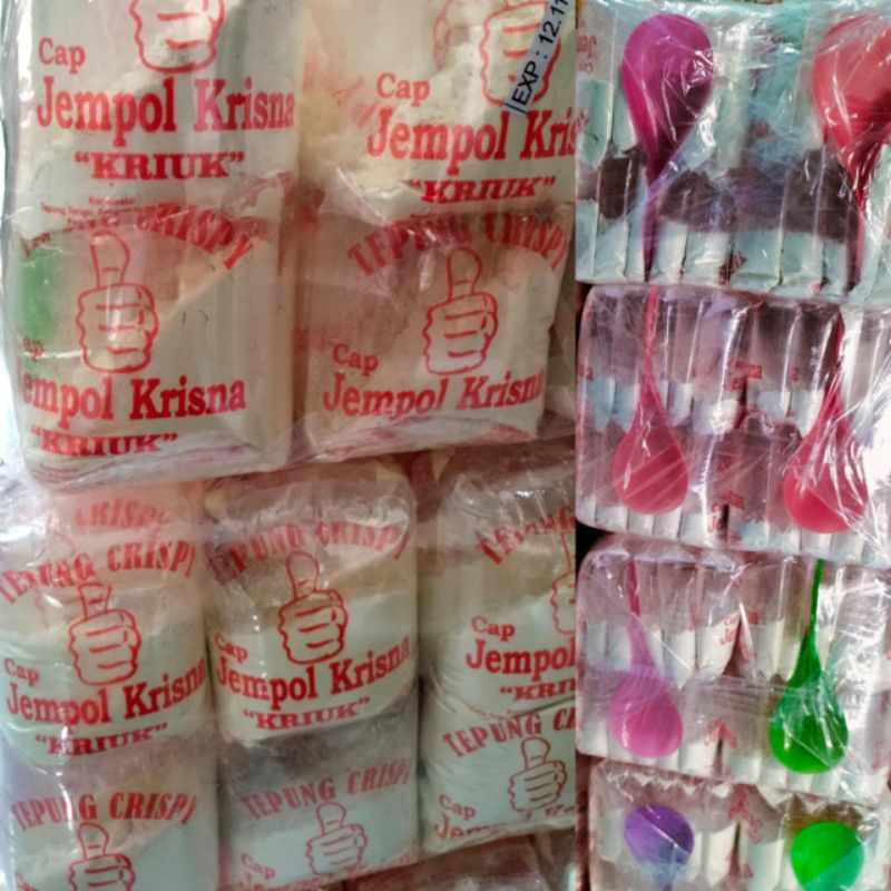 

Tepung Crispy Instan Cap Jempol Isi 10 free Centong