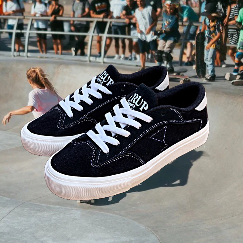 SYRUP SUPPLY OFFICIAL | OLLIE BLACK | sepatu skate FULL SUEDE | sneaker unisex