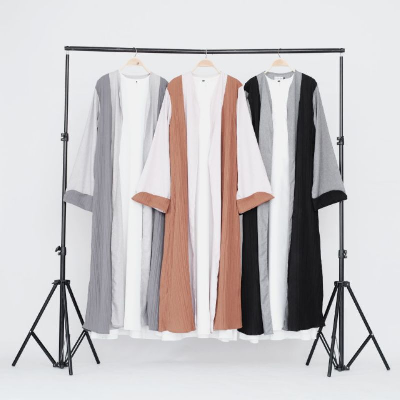WAFTA - ALIA ABAYA (set abaya inner + outer) | abaya premium | abaya outer | abaya