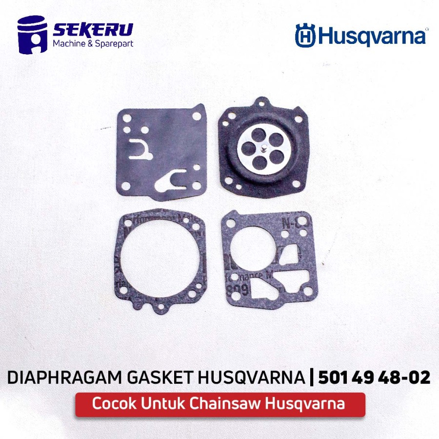 DIAPHRAGAM GASKET SET HQ266/288 HUSQVARNA 501 49 48-02