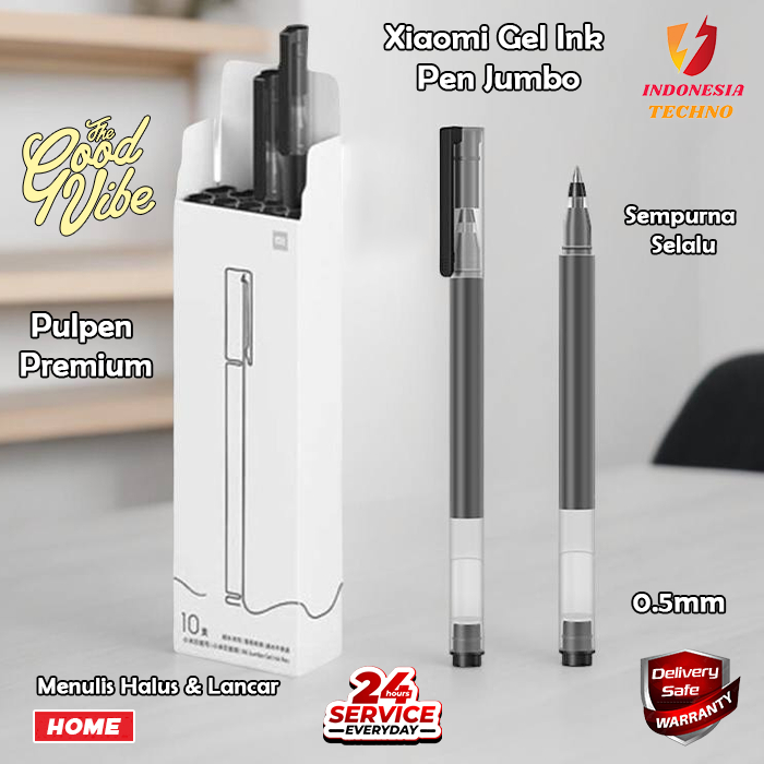 

Xiaomi Jumbo Gel Pen Pulpen Gel Tinta Hitam 0.5mm Bolpoint (10 pcs/pak) ORI 100% PREMIUM KAPASITAS BESAR Mi Pen BISA COD ORIGINAL ISI TINTA BANYAK Kaco 10pcs Set ink Gel Pen / Xiaomi Pulpen Mijia Kaco set PULPEN ECERAN SATUAN A'LAT TULIS KANTOR SEKOLAH