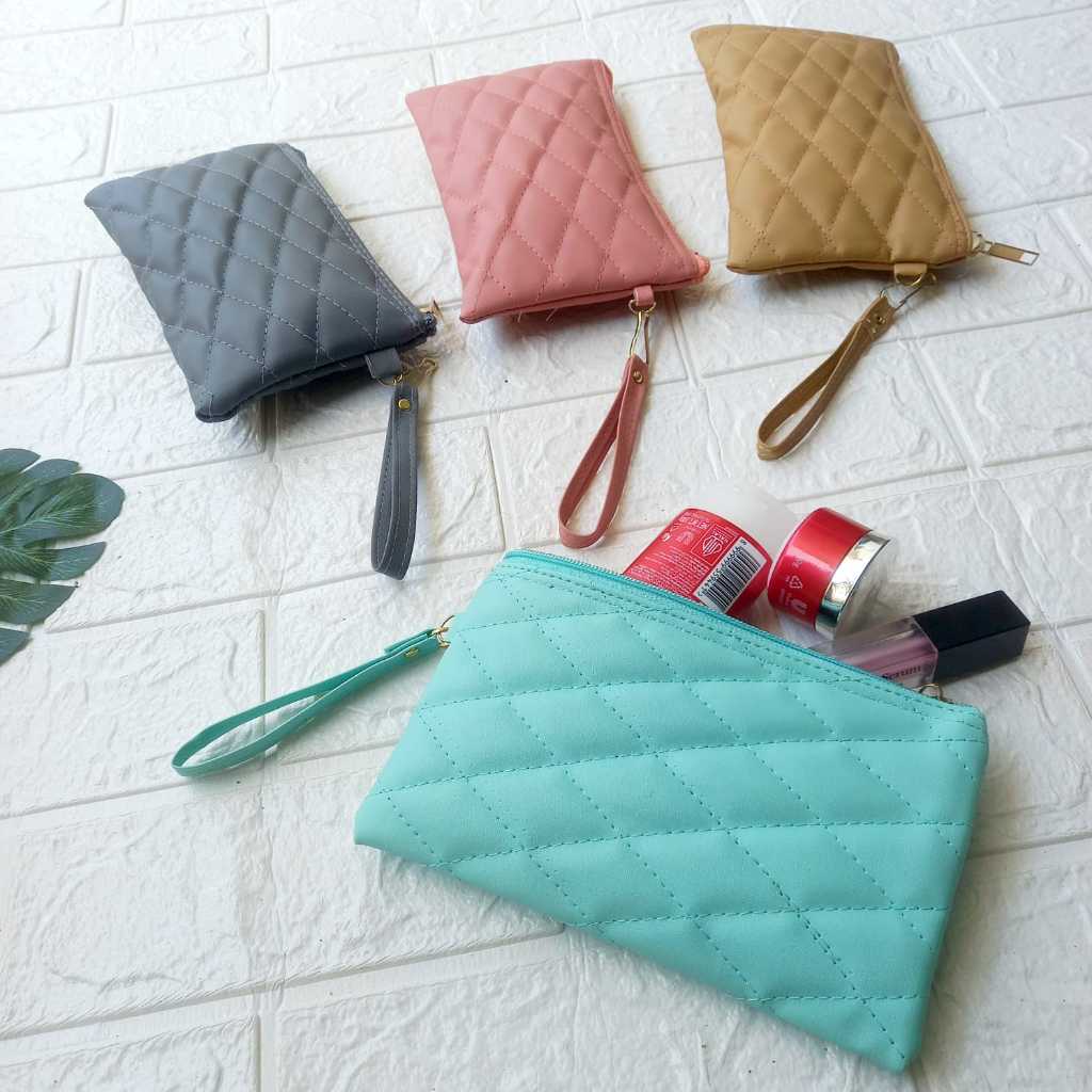 Dompet Bantal Dompet Wanita Pouch Kosmetik Bordir Serbaguna