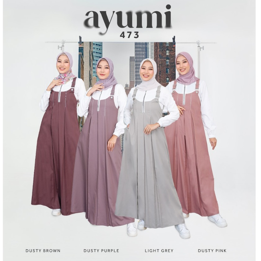 GAMIS ETHICA AYUMI 473 BAHAN OKNARA + VALDENA MODEL BAJU MUSLIM WANITA GAMIS DAILY BUSUI FRIENDLY KE