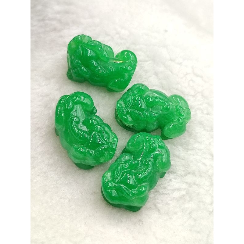 Liontin Batu Alam Giok Pi Xiu Panjang 3 CM 1 PCS