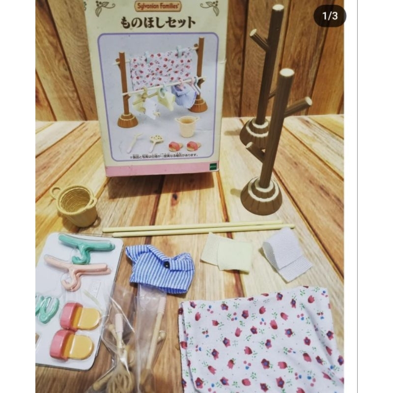 sylvanian clothes drying set japan version