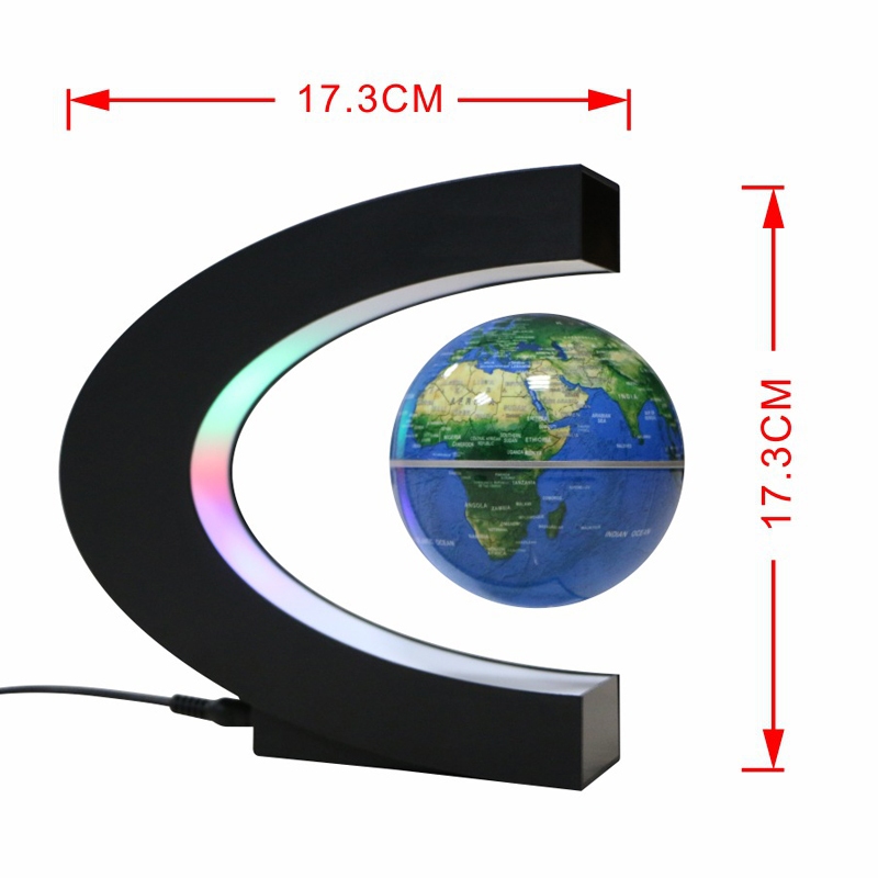 Lyn Dekorasi Rumah Pajangan Unik Floating Globe Dunia Minimalis Globe Version With Led Light