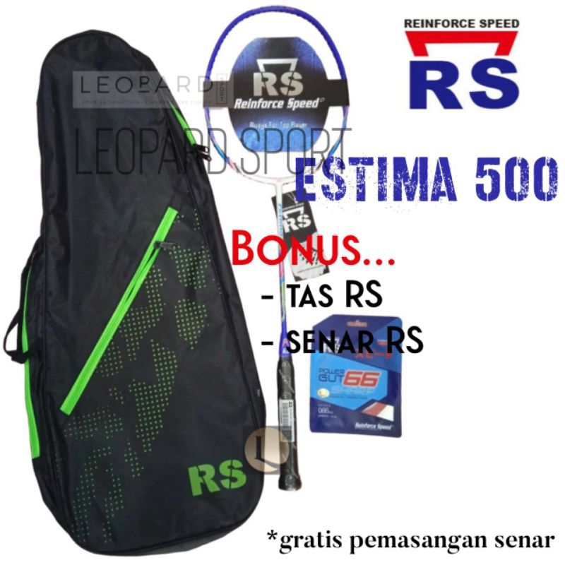 Raket Badminton RS ESTIMA 500 Purple White / Raket RS