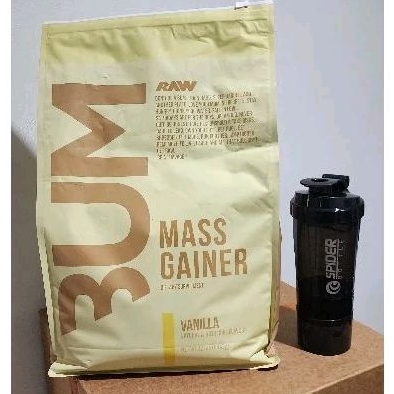 CBUM RAW MASS GAINER 12 LBS BPOM FREE SHAKER - VANILA