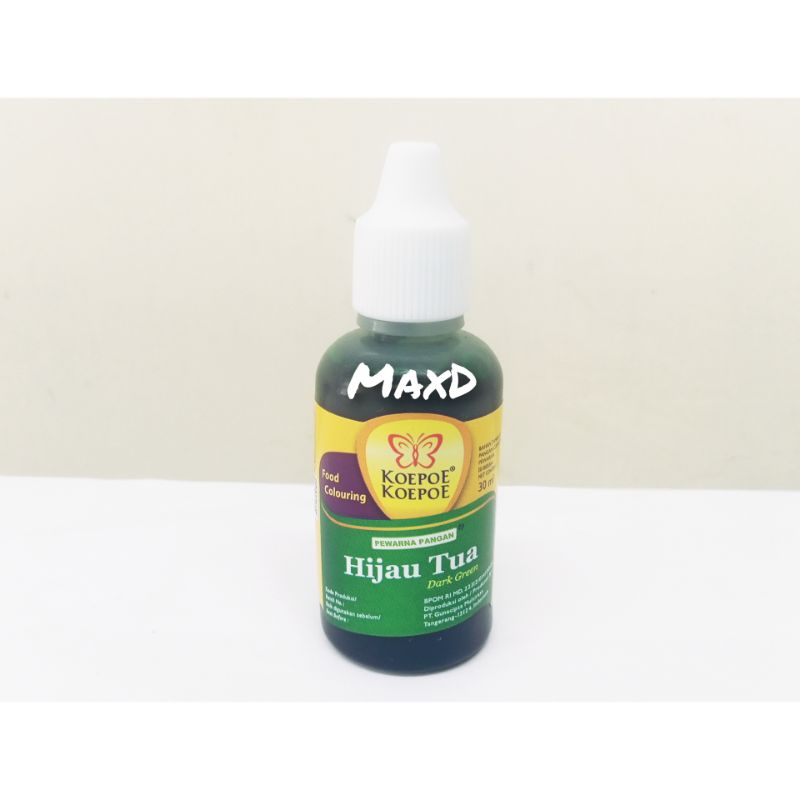 

Koepoe Koepoe Pewarna Makanan Warna Hijau Tua 30ml 1Pcs