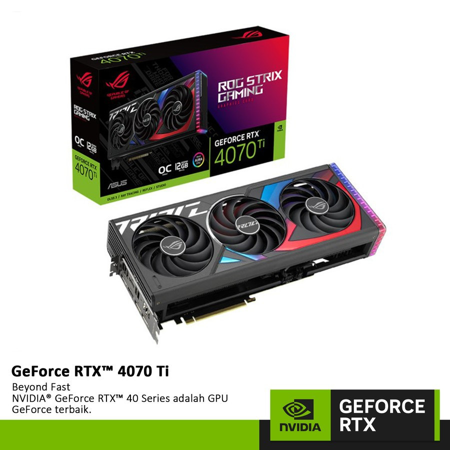 VGA Asus ROG Strix Geforce RTX 4070 Ti OC 12GB