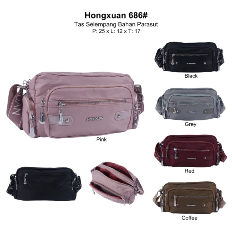 HH6866 Tas selempang wanita HongXuan original