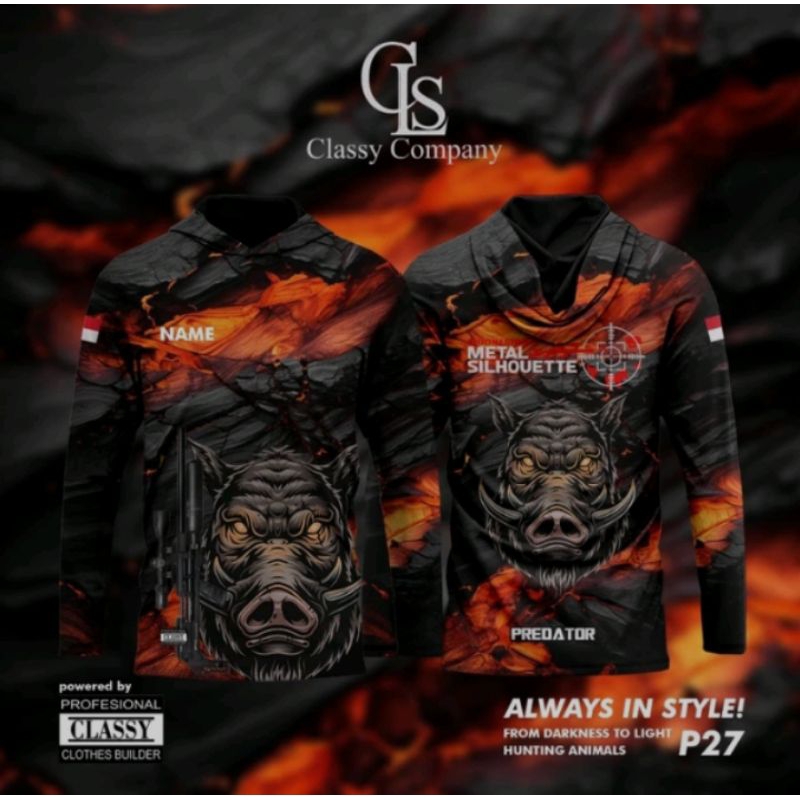 Edisi spesial - Jersey porbi berburu babi / kaos hoodie berburu hama / baju pemburu hama babi || P27