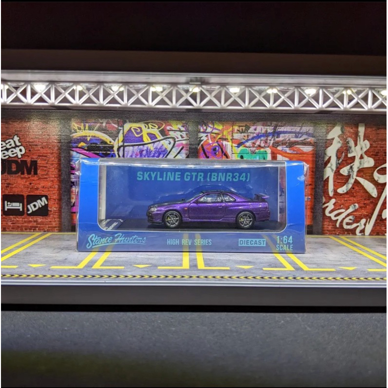 Stance Hunters Nissan Skyline GTR R34 V SPEC II Purple